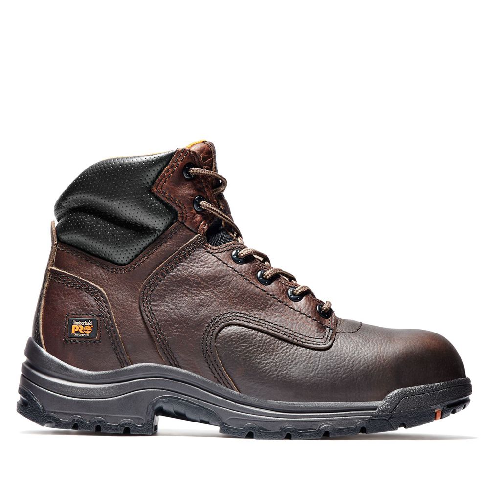 Botas de Trabajo Timberland Hombre Pro® Titan® 6" Comp Toe Marrones - Chile YOP-972543